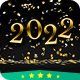 Christmas Card Elegant Confetti Rain - HTML5 / Canvas