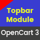 Topbar - Responsive Topbar OpenCart 3 Module - Plugins / OpenCart