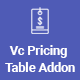 Malkoo Pricing Table Addon For Visual Composer - WordPress / Add-ons