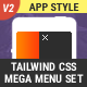 WebSlide - Tailwind Mega Menu, Tailwind CSS Megamenu Responsive - JavaScript / Navigation