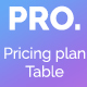 PRO - Bootstrap Pricing Plan Table - CSS / Pricing Tables