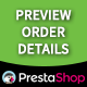 Prestashop Preview Order Details - Plugins / Prestashop