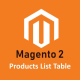 Products List Table For Magento 2 - Plugins / Magento Extensions