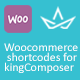 WooCommerce shortcodes for kingComposer - WordPress / eCommerce / WooCommerce