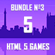 5 HTML5 Games + Mobile Version!!! BUNDLE №3 (Construct 2 / CAPX) - HTML5 / Games