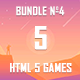 5 HTML5 Games + Mobile Version!!! BUNDLE №4 (Construct 2 / CAPX) - HTML5 / Games