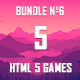 5 HTML5 Games + Mobile Version!!! BUNDLE №6 (Construct 2 / CAPX) - HTML5 / Games