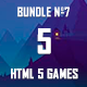 5 HTML5 Games + Mobile Version!!! BUNDLE №7 (Construct 2 / CAPX) - HTML5 / Games