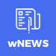 wNEWS React Native App Theme - Mobile