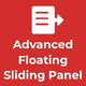 Advanced Floating Sliding Panel - WordPress / Advertising