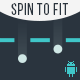 Spin to fit - Fun Arcade Game Android Template + easy to reskine + AdMob - Mobile / Android