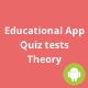 Educational Theory and Quiz Tests Android App - Mobile / Android