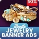 Jewelry Golden Banner HTML5 - GWD - HTML5 / Ad Templates