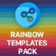Rainbow Templates Pack for Easy Social Share Buttons - WordPress / Add-ons