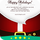 Christmas Card Santa Claus Open the Door - HTML5 / Canvas