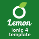 Lemon - Ionic 4 Full Multiple Purpose Theme and Firebase CRUD - Mobile / Native Web