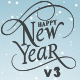Merry Christmas & Happy New Year Card v3 - HTML5 / Canvas