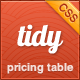 Tidy CSS3 Pricing Table - Simple, Clean, Flexible - CSS / Pricing Tables