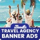 Travel Agency Banners Ad D33 - Google Web Design - HTML5 / Ad Templates