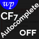 Contact Form 7 Autocomplete off - WordPress / Forms