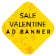 Valentine Day Sale Ad Banners - HTML5 / Ad Templates