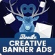 Creative, Startup Agency Banners HTML5 Ad D64 - GWD & PSD - HTML5 / Ad Templates