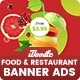 Food & Restaurant Banners HTML5 Ad D80 - GWD & PSD - HTML5 / Ad Templates