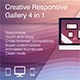 Creative Responsive Gallery 4 in 1 - JavaScript / Images and Media