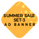HTML Ad Banners - Summer Sale Set-3 - HTML5 / Ad Templates