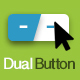 Eight Degree Dual Buttons - WordPress / Interface Elements