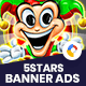 5 Stars HTML5 Animate Banner Ads - GWD M3 - HTML5 / Ad Templates