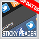 Sticky Header - JavaScript