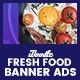 C46 - Organic, Fresh Food Banners GWD & PSD - HTML5 / Ad Templates