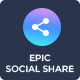 Epic Social Share Button for WordPress & Add Ons for Elementor & WPBakery Page Builder - WordPress / Social Networking