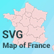 Map of France - HTML5 / Media