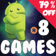 Bundle 8 Games (8 Project BUILDBOX) with different Gameplay - Mobile