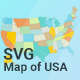 Map of USA - HTML5 / Media
