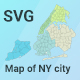 Map of New York City - HTML5 / Media