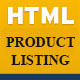 HTML CSS Product Listing Template - CSS / Layouts
