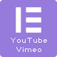 YouTube or Vimeo Gallery Widget for Elementor Page Builder WordPress Plugin - WordPress / Add-ons
