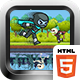 Ninja Run Up and Down ( HTML5 ) Running Game - HTML5 / Games