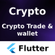 Crypto Trading Android + iOS + Figma + XD + Sketch | Flutter | Template | Wallet - Mobile / Flutter