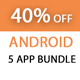 5 app android source code bundle, pack, combo - Mobile / Android