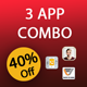 3 app android source code bundle, combo,pack - Mobile / Android