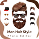 Man Hair Style Photo Editor Android App - Mobile / Android