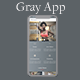 Ionic 5 / Angular 8 Gray UI Theme / Template App | Starter App - Mobile / Native Web