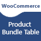 WooCommerce Product Bundle Table Plugin - WordPress / eCommerce / WooCommerce