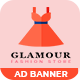 Glamour fashion store HTML 5 Animated Google Banner - HTML5 / Ad Templates