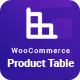 WooCommerce Product Table - WordPress / eCommerce / WooCommerce