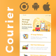 5 App Template | Peer to Peer Courier Delivery | Food Grocery App | Logistics App | CourierOne - Mobile / Native Web